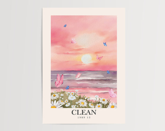 Clean Sunset Poster